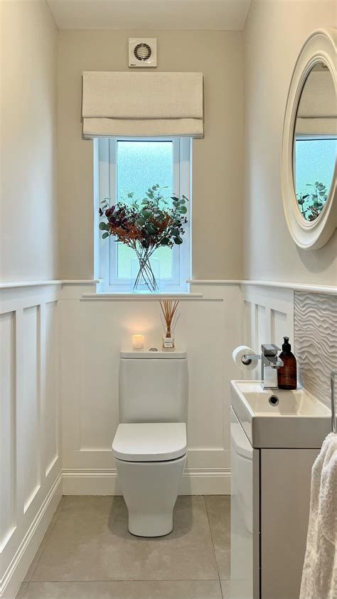 Downstairs Bathroom Decor Ideas Elegant White Toilet And Sink Setup