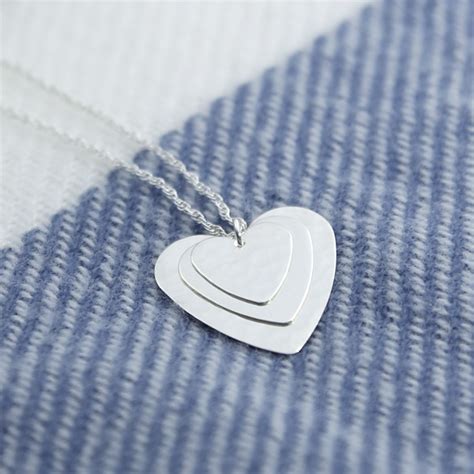 Twin And Triple Layered Heart Pendants Brett And Leni Jewellery Wholesale