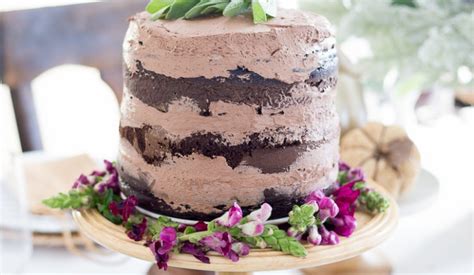 Delicious Chocolate Naked Cake For Fall Just Destiny