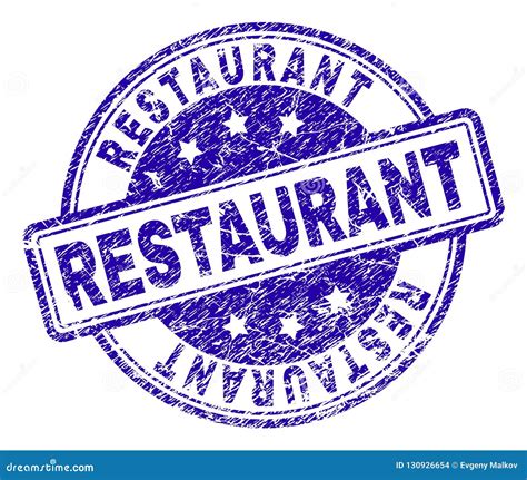 Scratched Textured RESTAURANT Stamp Seal Stock Vector Illustration Of