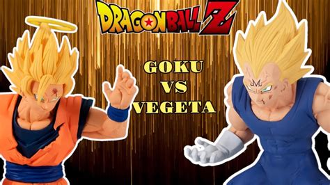 Unboxing Dos Figuras Dragon Ball Z Match Makers Majin Vegeta Vs Son