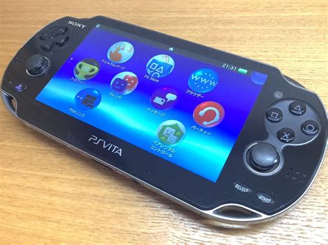 【やや傷や汚れあり】美品 動作確認済み Ps Vita Playstation Vita Wi Fiモデル クリスタル・ブラック Pch