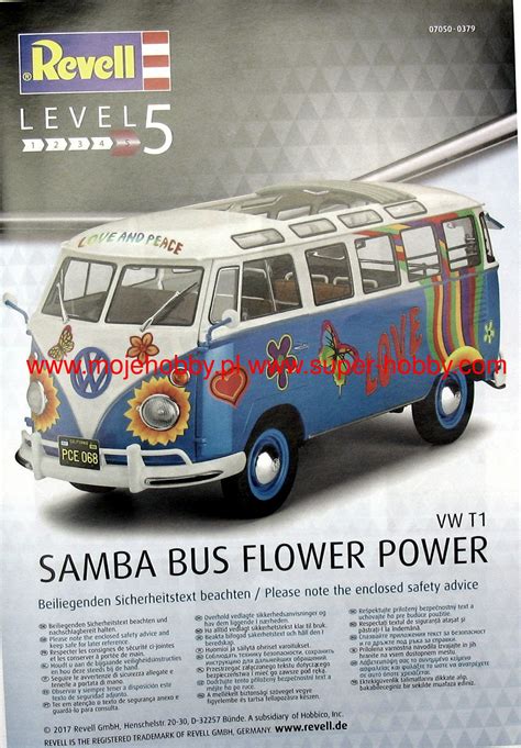 Vw T Samba Bus Flower Power Revell