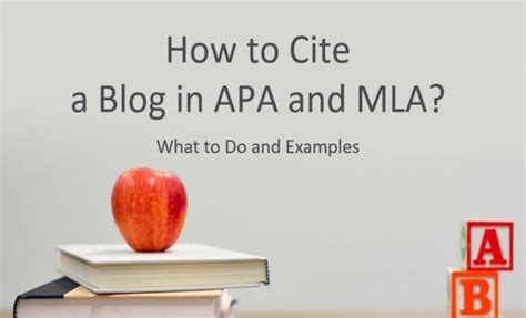 How To Cite A Blog In APA And MLA What To Do With Examples Wr1ter