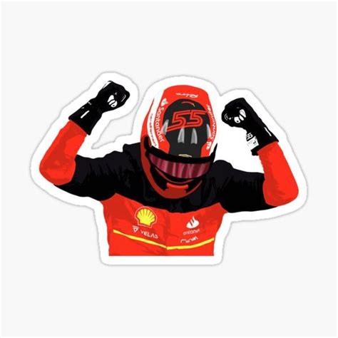 Carlos Sainz Sticker Silverstone Racing Stickers Cartoon Stickers