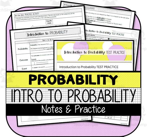 Introduction To Probability Notes Practice By Teach Simple