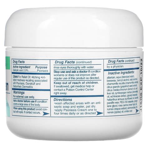 Home Health Psoriasis Cream 2 Oz 56 G Herbals Care