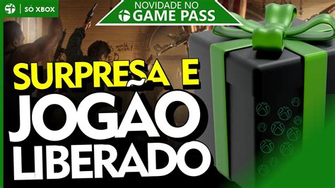 EITA SURPRESA E GRANDE JOGO Sendo LIBERADO No XBOX GAME PASS YouTube