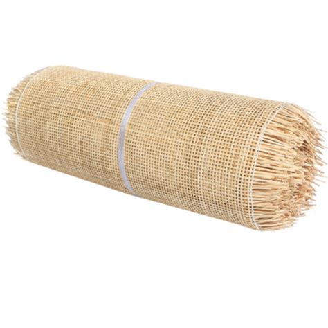 Foshan Manufacturer Natural Cane Rattan Webbing Roll Square Mesh Rattan