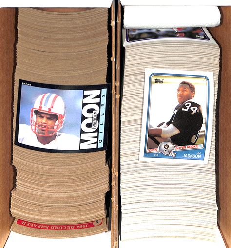 Lot Detail Lot Of 3 Topps Football Complete Sets Of 396 Cards 1985