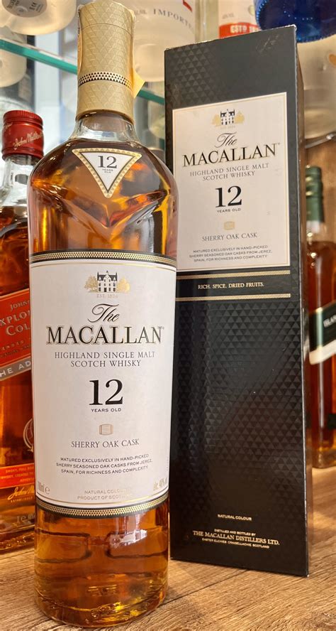 Whisky Macallan Anos Sherry Oak Cask Ml Emp Rio Dark Bebidas