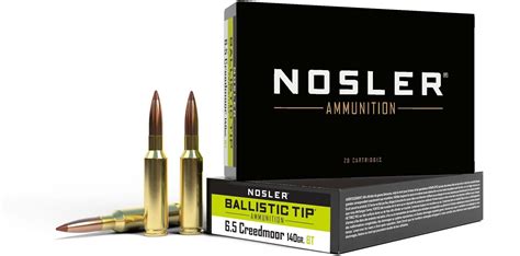 Nosler Ballistic Tip 6 5 Creedmoor 140 Gr BT 20 Cartridges