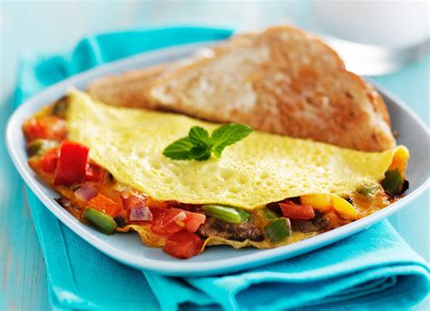 Turkey Bacon And Mushroom Omelet Food Recipes Best Emergency Food