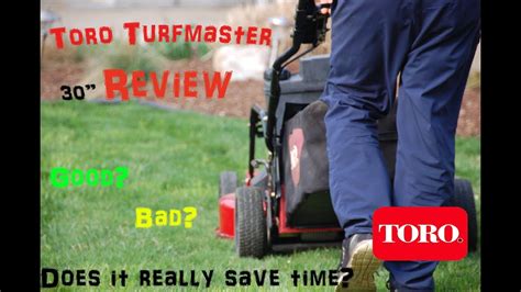 Toro Turfmaster 30 Inch Comprehensive Review Devons Lawn Care Youtube