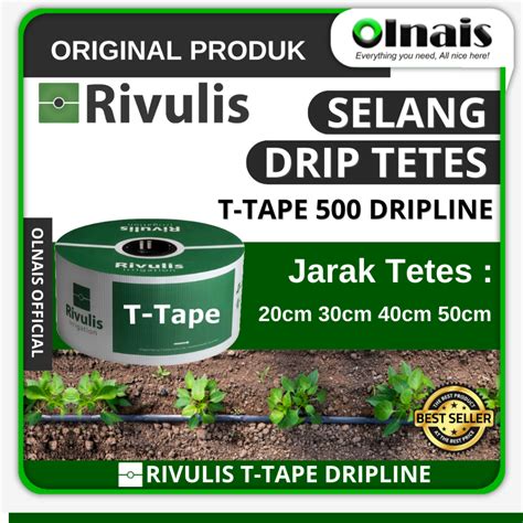 Jual SELANG DRIP TETES IRIGASI RIVULIS T TAPE 500 Harga 10 Meter