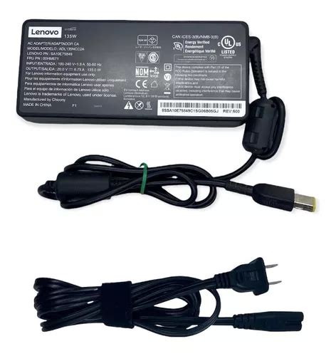 Cargador Original Lenovo V A W Thinkpad Rectangular Meses