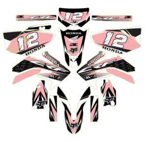 HONDA CRF 250 MG ROSA LAMINADO GRUESO Calcas Monkey