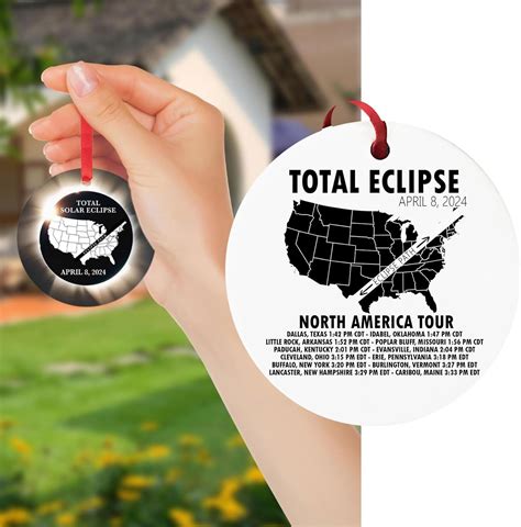 Ornamento De Eclipse Solar Acr Lico Eclipse Keepsake