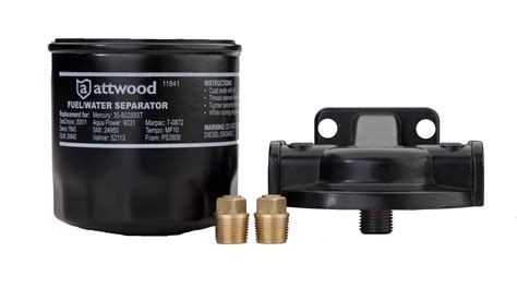 Attwood Universal Micron Fuel Water Separator Filter With