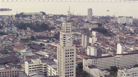 An Aerial View Of Rio De Janeiros City Central Do Brasil Clearly