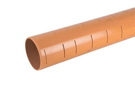 OSMADRAIN PLAIN ENDED PIPE SLOTTED 110mm X 6m Complete Builders Merchants