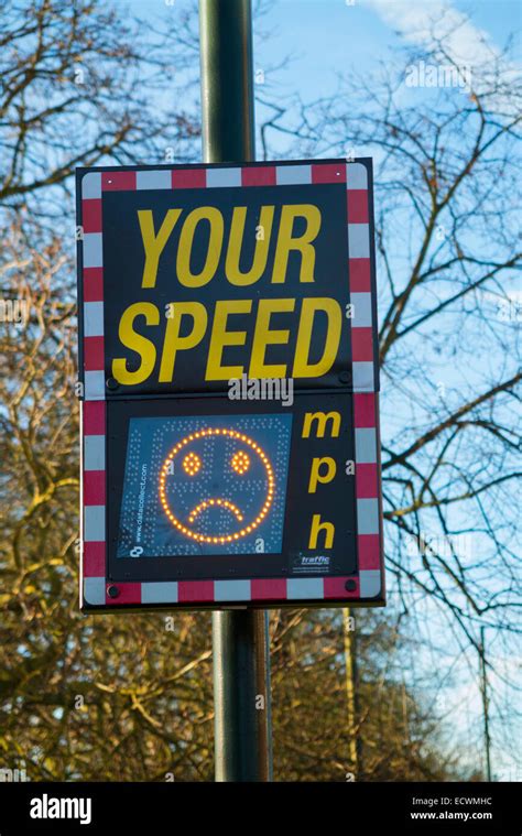 Speed Indicator Device Sid In Kent On A 30 Mph Mile Per Hour Stretch