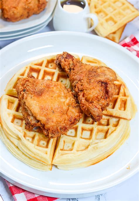 Fried Chicken and Waffles - blackpeoplesrecipes.com