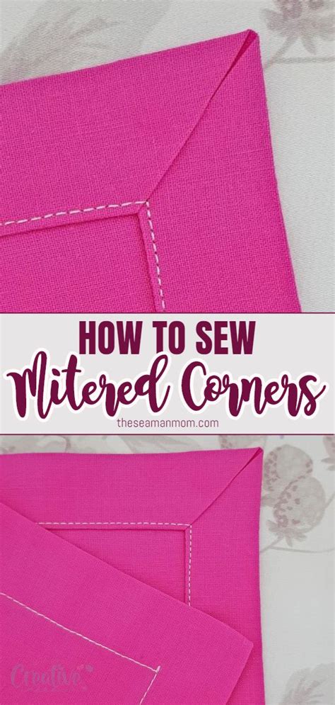 Mitered Corners Sewing Tutorial Easy Peasy Creative Ideas