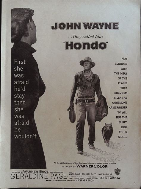 John Wayne Hondo Poster