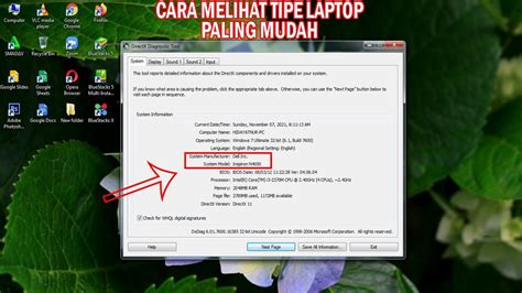 Cara Melihat Tipe Laptop Windows Youtube