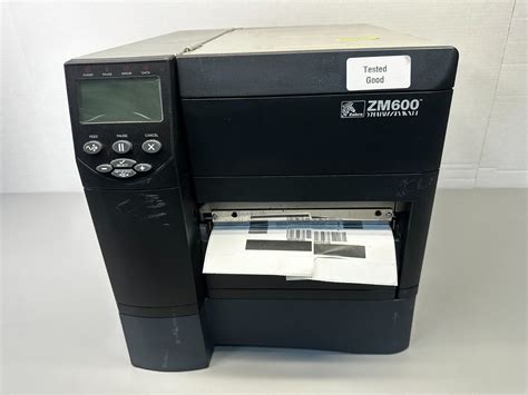 ZEBRA ZM600 TESTED Direct Thermal Industrial Label Printer 6 Power