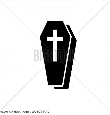 Coffin Icon. Wooden Vector & Photo (Free Trial) | Bigstock