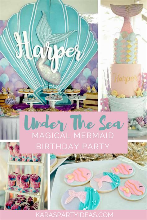 Karas Party Ideas Under The Sea Magical Mermaid Birthday Party Karas Party Ideas