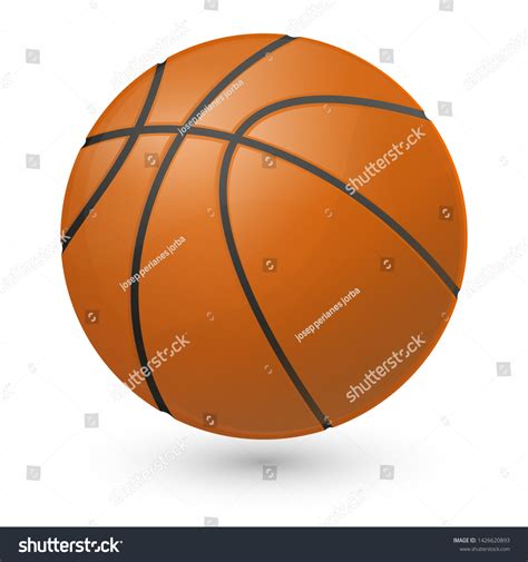 Basketball Sport Ball Emoji Icon Object Stock Vector (Royalty Free ...