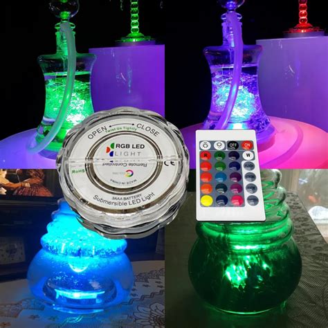 Lomint Hookah Shisha Led Light Rgb 16 Colors Narguile Nargile Chicha Accessories Festive Party