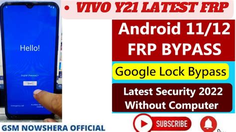 Vivo Y Frp Bypass Android New Trick Youtube