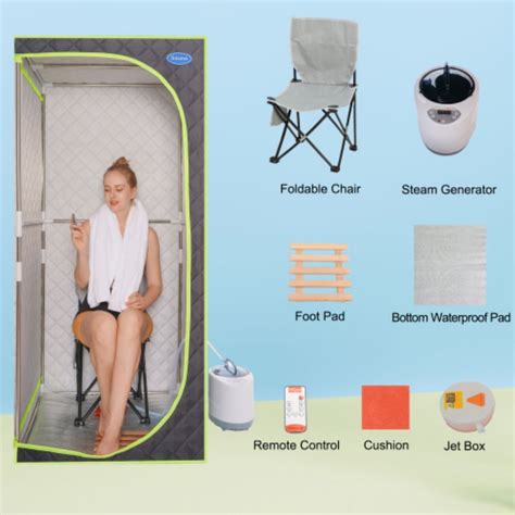 Portable Plus Full Body Sauna Box Steam Sauna Spa Home Portable Steam