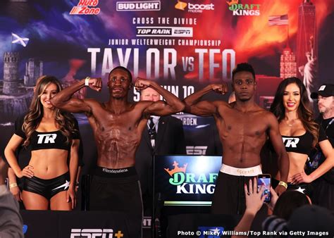 Josh Taylor And Teofimo Lopez Weigh In Taylor 1398 Lopez 140 Latest Boxing News