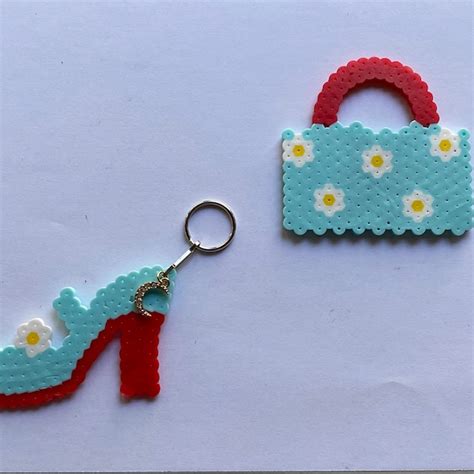 Perler Bead Keychain - Etsy