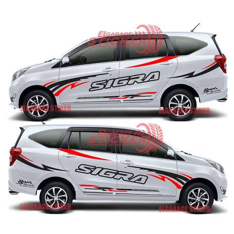 Jual STIKER MOBIL SIGRA ALL MOBIL CUTTING STIKER VARIASI BODY SAMPING