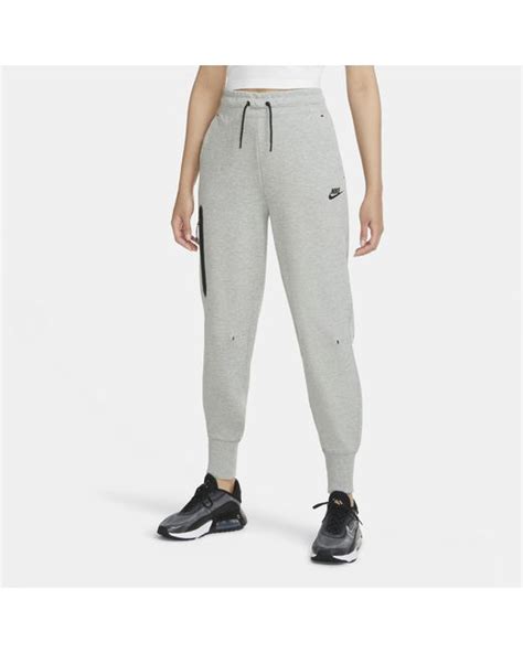 Nike Nsw Tech Fleece Pants Dark Grey Heather Black Size L In Grey