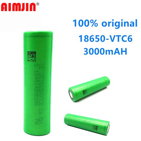 2021 100 Original Vtc6 18650 3000 MAH Bater A De Iones De Litio 3 7 V