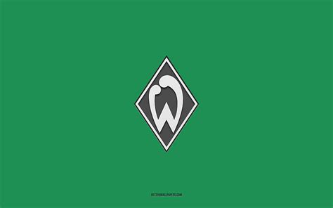 Sv Werder Bremen Green Background German Football Team Sv Werder