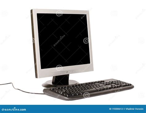 Monitor And The Computer Keyboard Stock Image Image Of Crystal