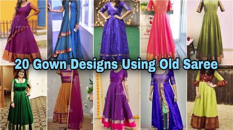 Dresses From Saree Old Saree Reuse Ideas Gown From Old Saree Dress Ideas From From Silk Saree