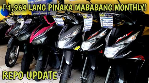 Pre Owned Repo Motorcycle Lang Pinaka Mababa Monthly Youtube