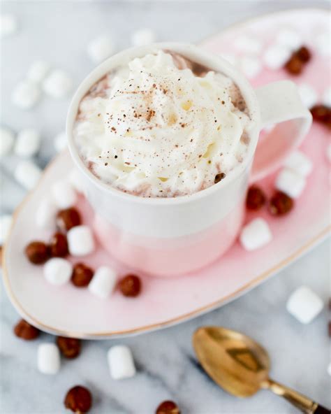 Hazelnut Bourbon Hot Chocolate