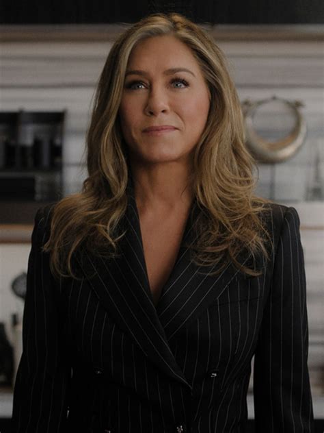 Jennifer Aniston The Morning Show S03 Pinstripe Blazer Stardom Jackets