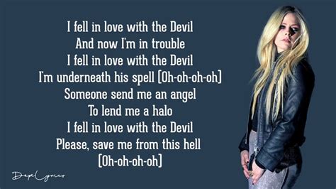 I Fell In Love With The Devil Avril Lavigne Lyrics Youtube