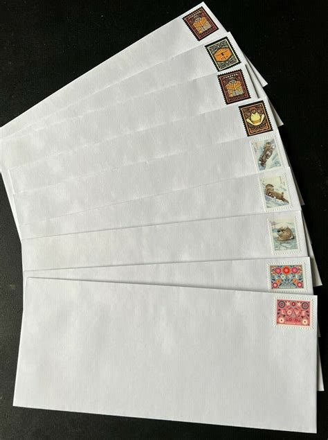 20 Stamped Envelopes USPS Forever Stamps Postage Attached #10 Self Seal ...